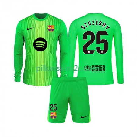 Koszulka FC Barcelona Szczesny 25 Bramkarskie Dziecięca Główna 2025/26 Koszulki Piłkarskie(L/S)